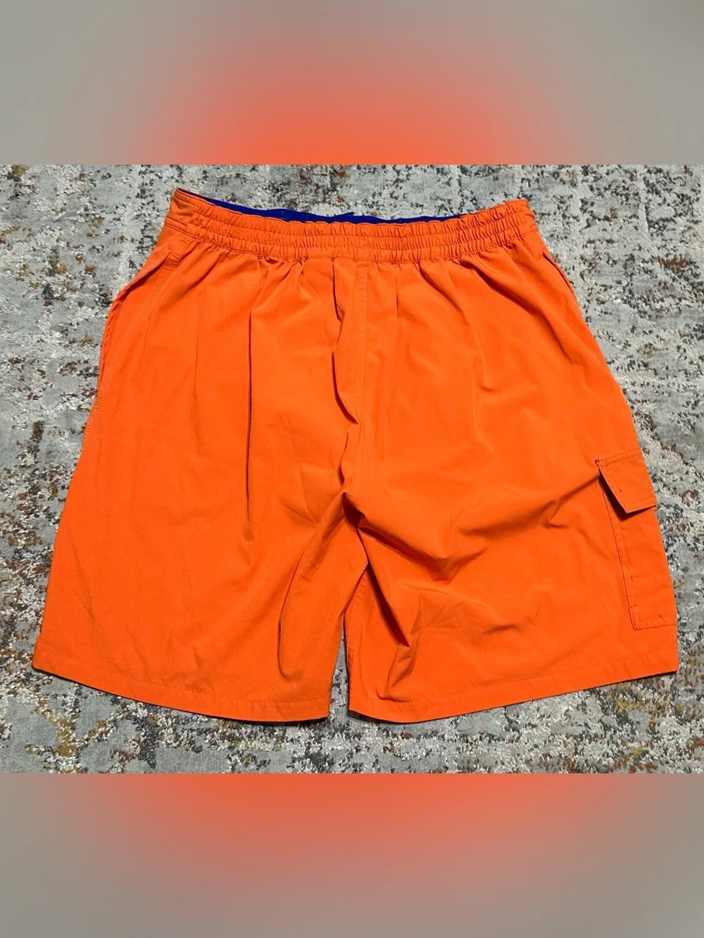 Ralph Lauren Kailua Classic-Fit Swim Trunks Orange size Large